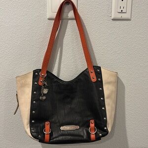 Harley-Davidson Black and Orange Tote Bag Set